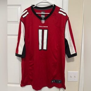 NFL | Atlanta Falcons | Julio Jones #11 | Red and Black On Field Jersey